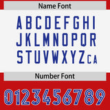 Custom Red Royal Raglan Sleeves Personalized Pattern Authentic Football Jersey