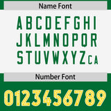 Custom Kelly Green Gold Raglan Sleeves Personalized Pattern Authentic Football Jersey
