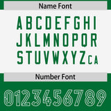 Custom Kelly Green White Raglan Sleeves Personalized Pattern Authentic Football Jersey