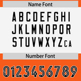 Custom Orange Black Raglan Sleeves Personalized Pattern Authentic Football Jersey