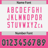 Custom Pink Black Raglan Sleeves Personalized Pattern Authentic Football Jersey