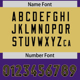 Custom Purple Black Raglan Sleeves Personalized Pattern Authentic Football Jersey