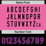 Custom Black Purple Raglan Sleeves Personalized Pattern Authentic Football Jersey