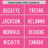 Custom Pink Pink Raglan Sleeves Personalized Pattern Authentic Football Jersey