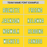 Custom Gold Kelly Green Raglan Sleeves Personalized Pattern Authentic Football Jersey