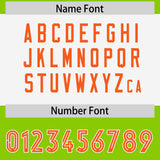Custom Neon Green Orange Raglan Sleeves Personalized Pattern Authentic Football Jersey