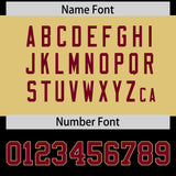 Custom Black Crimson Raglan Sleeves Personalized Pattern Authentic Football Jersey