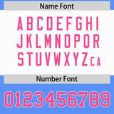 Custom Powder Blue Pink Raglan Sleeves Personalized Pattern Authentic Football Jersey