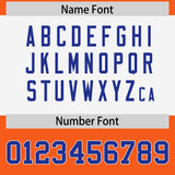 Custom Orange Royal Raglan Sleeves Personalized Pattern Authentic Football Jersey
