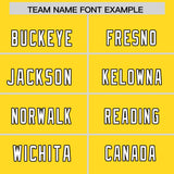 Custom Gold Black Raglan Sleeves Personalized Pattern Authentic Football Jersey
