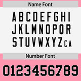Custom Light Pink Black Raglan Sleeves Personalized Pattern Authentic Football Jersey