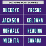 Custom Purple Aqua Raglan Sleeves Personalized Pattern Authentic Football Jersey