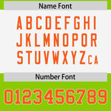 Custom Neon Green Orange Raglan Sleeves Personalized Pattern Authentic Football Jersey