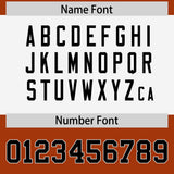 Custom Texas Orange Black Raglan Sleeves Personalized Pattern Authentic Football Jersey