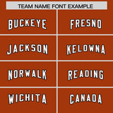 Custom Texas Orange Black Raglan Sleeves Personalized Pattern Authentic Football Jersey