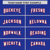 Custom Royal Red Raglan Sleeves Personalized Pattern Authentic Football Jersey