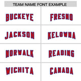 Custom White Royal Raglan Sleeves Personalized Pattern Authentic Football Jersey