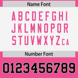 Custom Pink Black Raglan Sleeves Personalized Pattern Authentic Football Jersey