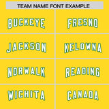 Custom Gold Kelly Green Raglan Sleeves Personalized Pattern Authentic Football Jersey