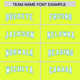 Custom Fluorescent Green Sky Blue Raglan Sleeves Personalized Pattern Authentic Football Jersey