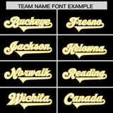 Custom Black Old Gold Raglan Sleeves Personalized Pattern Authentic Football Jersey