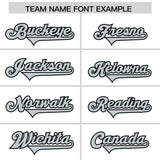 Custom White Black Raglan Sleeves Personalized Pattern Authentic Football Jersey