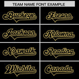 Custom Black Black Raglan Sleeves Personalized Pattern Authentic Football Jersey