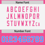 Custom Pink Powder Blue Raglan Sleeves Personalized Pattern Authentic Football Jersey