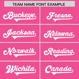 Custom Pink Pink Raglan Sleeves Personalized Pattern Authentic Football Jersey