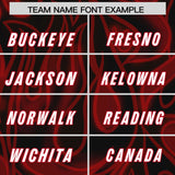 Custom Black Personalized Printed Graffiti Pattern Design Authentic Football Jersey