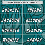 Custom Aqua Personalized Printed Graffiti Pattern Design Authentic Football Jersey