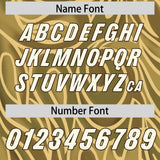 Custom Khaki Personalized Printed Graffiti Pattern Design Authentic Football Jersey