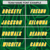 Custom Green Personalized Printed Graffiti Pattern Design Authentic Football Jersey