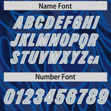 Custom Navy Personalized Printed Graffiti Pattern Design Authentic Football Jersey