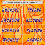 Custom Yellow Personalized Printed Graffiti Pattern Design Authentic Football Jersey