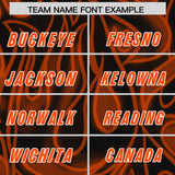 Custom Black Personalized Printed Graffiti Pattern Design Authentic Football Jersey