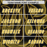 Custom Black Personalized Printed Graffiti Pattern Design Authentic Football Jersey
