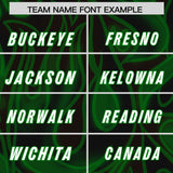 Custom Black Personalized Printed Graffiti Pattern Design Authentic Football Jersey