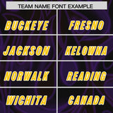 Custom Black Personalized Printed Graffiti Pattern Design Authentic Football Jersey