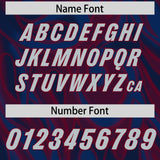 Custom Navy Personalized Printed Graffiti Pattern Design Authentic Football Jersey