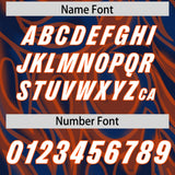 Custom Navy Personalized Printed Graffiti Pattern Design Authentic Football Jersey