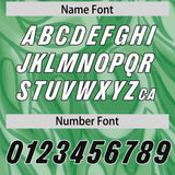 Custom Green Personalized Printed Graffiti Pattern Design Authentic Football Jersey