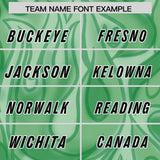 Custom Green Personalized Printed Graffiti Pattern Design Authentic Football Jersey
