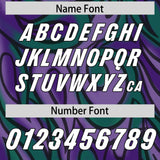 Custom Purple Personalized Printed Graffiti Pattern Design Authentic Football Jersey