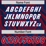 Custom Navy Personalized Printed Graffiti Pattern Design Authentic Football Jersey