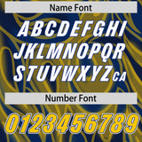 Custom Royal Personalized Printed Graffiti Pattern Design Authentic Football Jersey