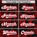 Custom Black Personalized Printed Graffiti Pattern Design Authentic Football Jersey