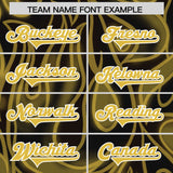 Custom Black Personalized Printed Graffiti Pattern Design Authentic Football Jersey