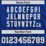 Custom Royal Personalized Printed Graffiti Pattern Design Authentic Football Jersey