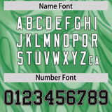 Custom Green Personalized Printed Graffiti Pattern Design Authentic Football Jersey